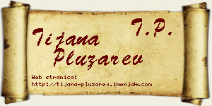 Tijana Plužarev vizit kartica